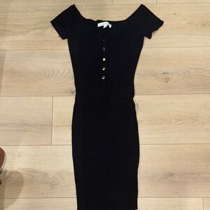 Elegant Black Off-Shoulder Dress